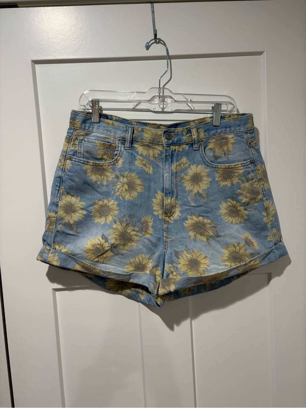AE Sunflower Print High-Waisted Shorts